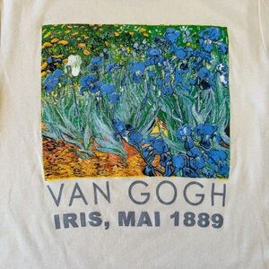 Van Gogh Iris Fitted Graphic Art Tee